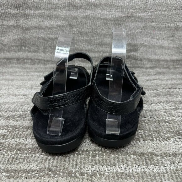 Women's Vionic Amber Black Croc Strappy Comfort Sandals Shoes US Size 8 - Picture 4 of 8